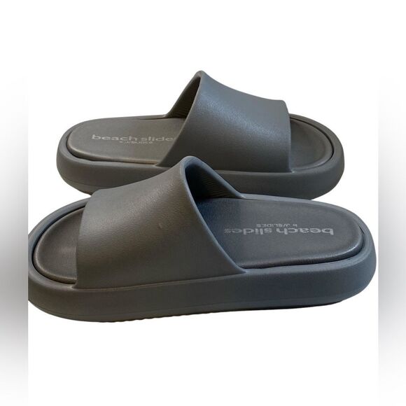 NIB J/Slides Unisex Squish Gray EVA Lightweight Beach Slides - Women Size 7 - Picture 3 of 10